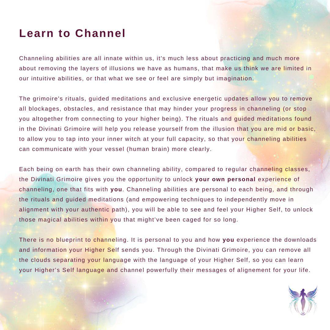Divinati Grimoire (Magical Tool Guide for Quantum Shifting) - Ethereal Bloom Shop